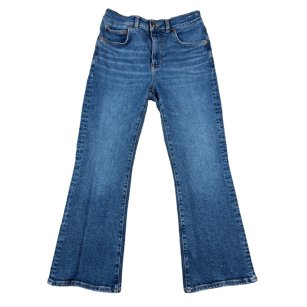 Madewell Women's Jeans Size 27 Blue The Vintage Flare Crop Mid Rise